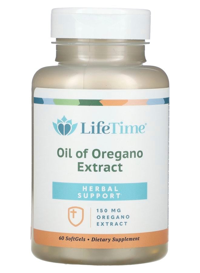 Oil of Oregano Extract 150 mg 60 Softgels