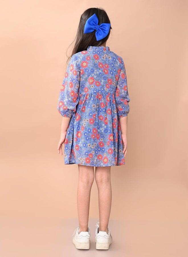 LILPICKS Floral Fit-and-Flare Dress - Image 2
