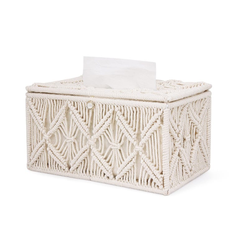 Tissue Box Cover Rectangle Paper Tissue Holder Napkin Tissues Organizer Home Decor for Bathroom Bedroom Dresser Living Room Office Rectangle1