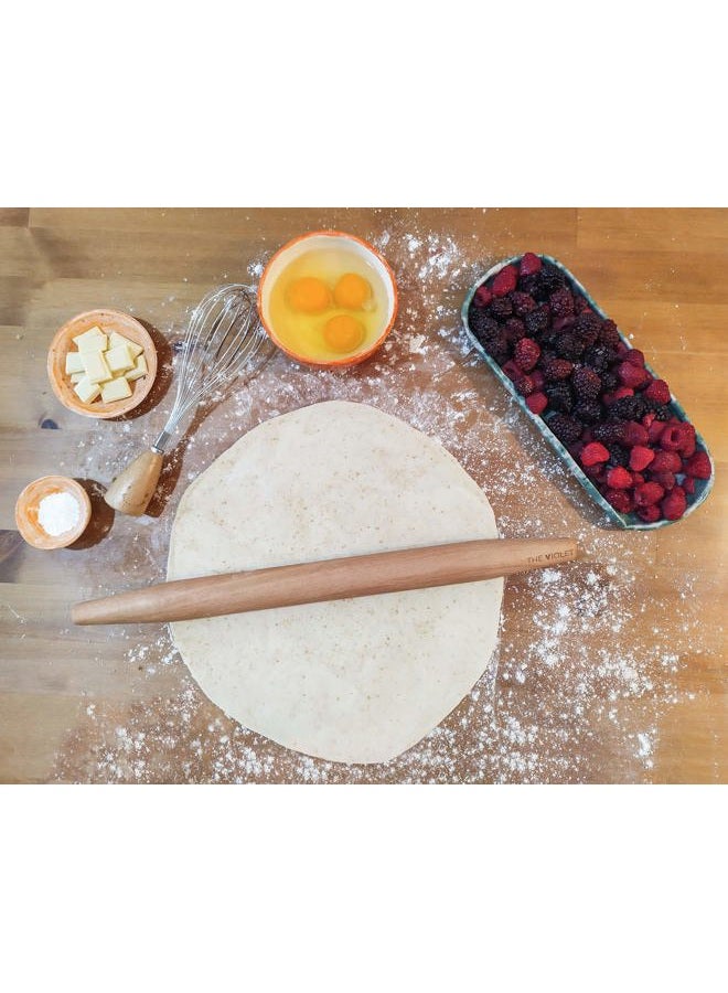 THE VIOLET Wooden French Rolling Pins for Baking, Fondant, Pasta, Dough, Pastry, Pizza, Cookies, Wood Rolling Pin, 17" Tapered Design - Essential Kitchen Tools (French 17 Inch) - Image 5