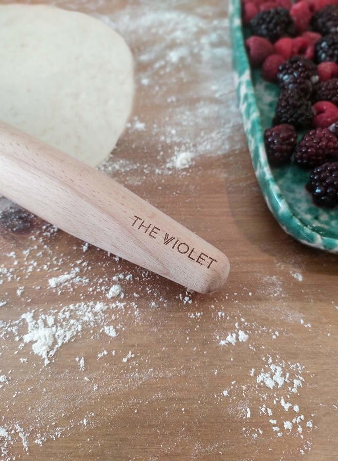 THE VIOLET Wooden French Rolling Pins for Baking, Fondant, Pasta, Dough, Pastry, Pizza, Cookies, Wood Rolling Pin, 17" Tapered Design - Essential Kitchen Tools (French 17 Inch) - Image 4