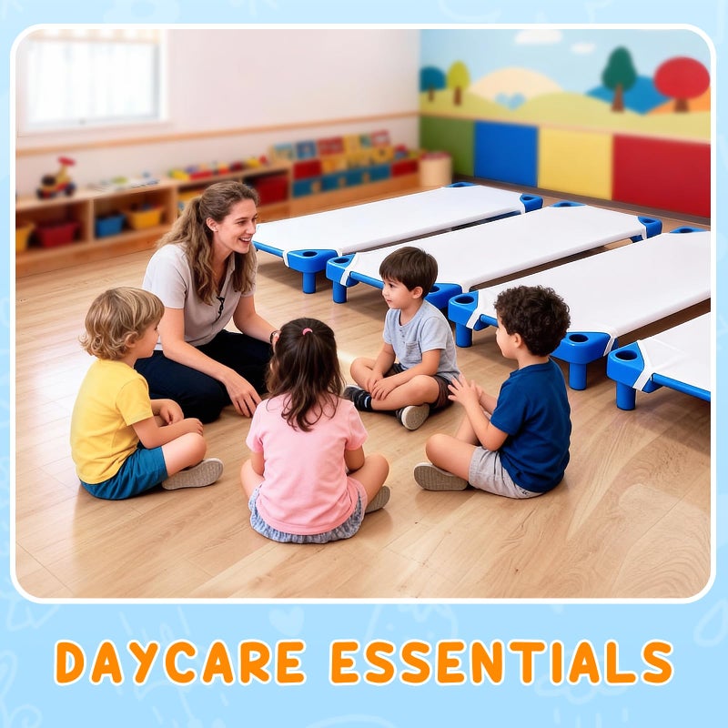 Comfyanno Cot Sheets for Daycare Standard Size - Fits 23" x 52" Cot, 10 Pack Bulk, Daycare Essentials, Soft & Comfortable Fitted Cot Cover, Preschool Kids Nap Time Sheets, Brushed Microfiber- White - Image 5