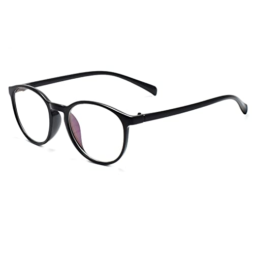 Peter Jones Black Round Unisex Anti Glare Computer Glasses (AG2341B) - Image 3