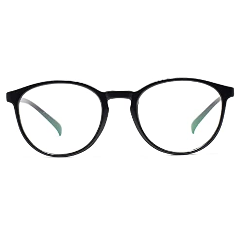 Peter Jones Black Round Unisex Anti Glare Computer Glasses (AG2341B) - Image 4
