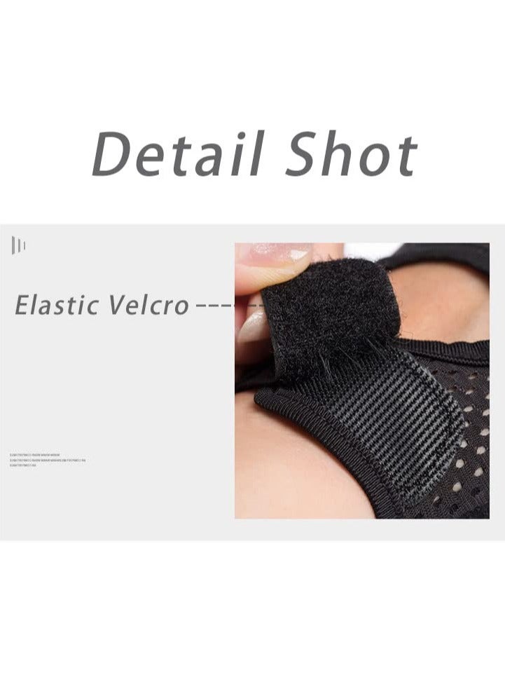 Gym Gloves Breathable Weight Lifting Gloves Training Gloves Full Wrist Support for Pull-ups Exercise Cycling Training Palm Protection Fingerless Workout Gym Gloves for Men Women (L) - Image 4