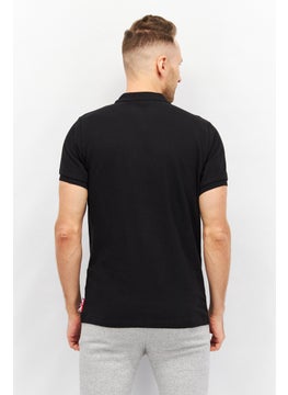 Aston Martin Men Sportswear Fit Short Sleeve Polo Shirt, Black  - Image 3