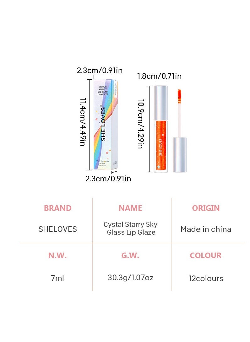 She Loves - Precious Mirror with Subtle Shimmer Glass Round Tube Pearlescent Lip Color - Image 1