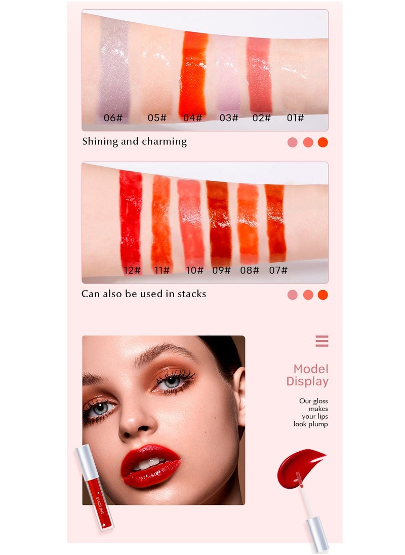 She Loves - Precious Mirror with Subtle Shimmer Glass Round Tube Pearlescent Lip Color - Image 1