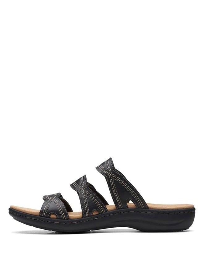 clarks Women's Laurieann Ayla Flat Sandal, Black Leather, 37 EU - Image 5