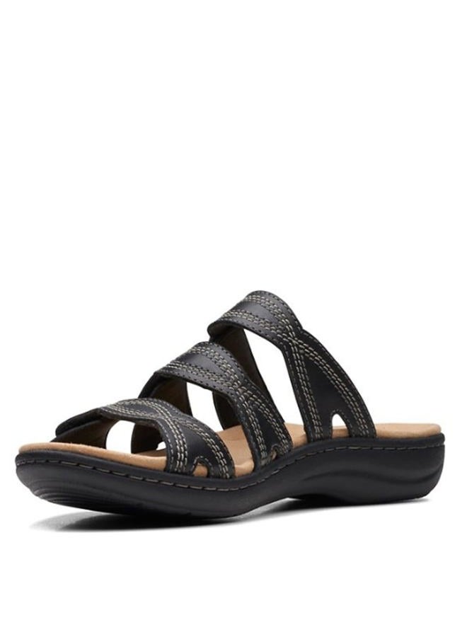 clarks Women's Laurieann Ayla Flat Sandal, Black Leather, 37 EU - Image 4