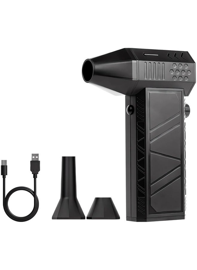 GGEROU Compressed-Air-Duster-Mini-Blower- Turbo Fan- 130000RPM Electric Duster- Keyboard Cleaning kit- No Canned- Replace Compressed air can- Jet Dry Blower-Car Dryer air Blower- Pc dusters for Cleaning (X6)  - Image 1