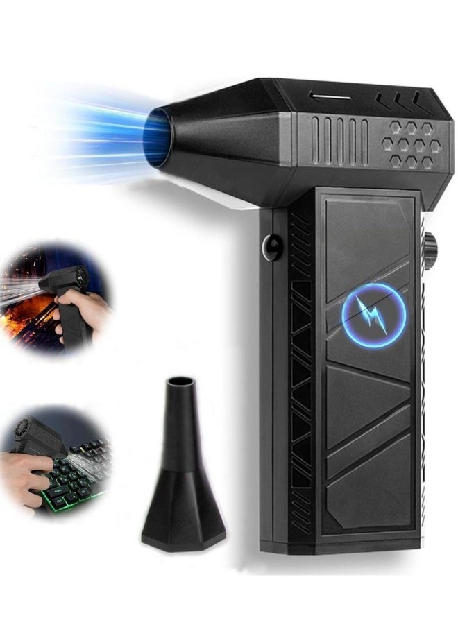GGEROU Compressed-Air-Duster-Mini-Blower- Turbo Fan- 130000RPM Electric Duster- Keyboard Cleaning kit- No Canned- Replace Compressed air can- Jet Dry Blower-Car Dryer air Blower- Pc dusters for Cleaning (X6)  - Image 3