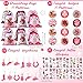 Liliful 140 Pcs Cowgirl Party Favors Include Cowgirl Drawstring Backpacks Bracelets Books Badges Keychains Pink Pencils Pink Horse Stickers Tattoo Stickers for Disco Western Birthday - Image 4