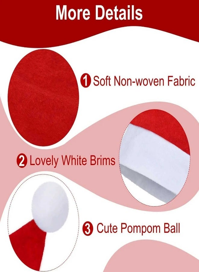 24 Pcs Santa Hats - Christmas Hats for Adults & Kids - Image 2