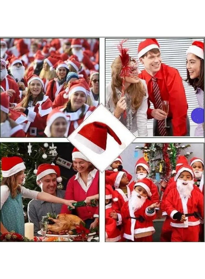24 Pcs Santa Hats - Christmas Hats for Adults & Kids - Image 4