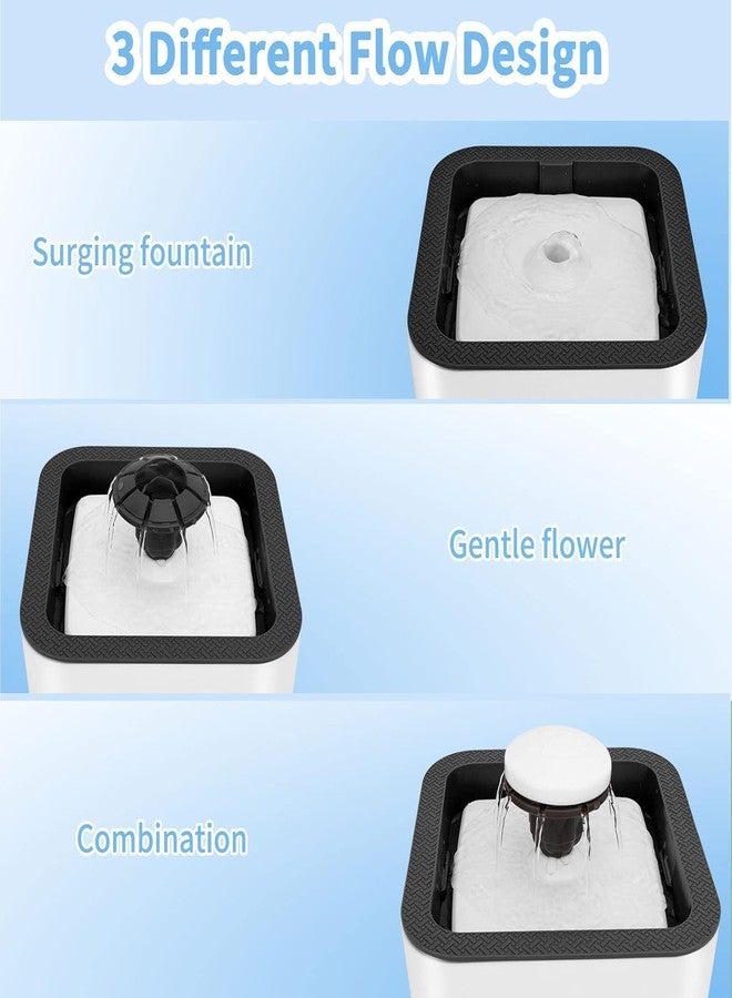 Cyrox Pet Water Fountain Animal Water Dispenser 2.5L Automatic Pet Drinking Fountain for Cats Kitty Indoor and Small Pets, Ultra Quiet Cat Drinking Fountain with Filter (1Pcs) - Image 5