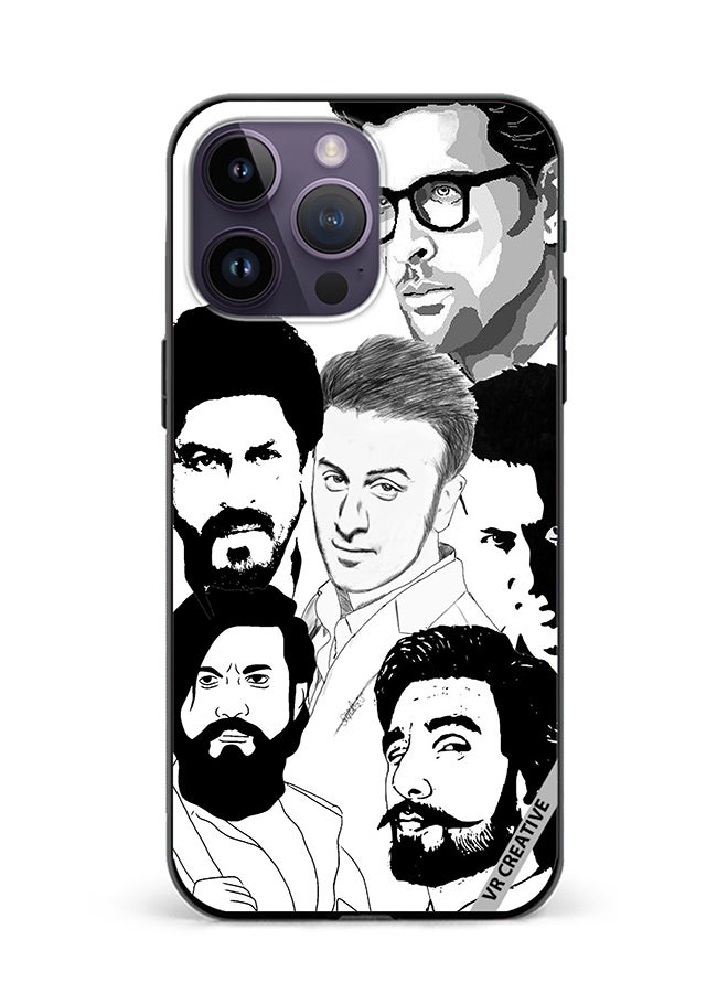 VR CREATIVE Protective Case Cover For Apple iPhone 16 Pro Max Bollywood Actors Design Multicolour