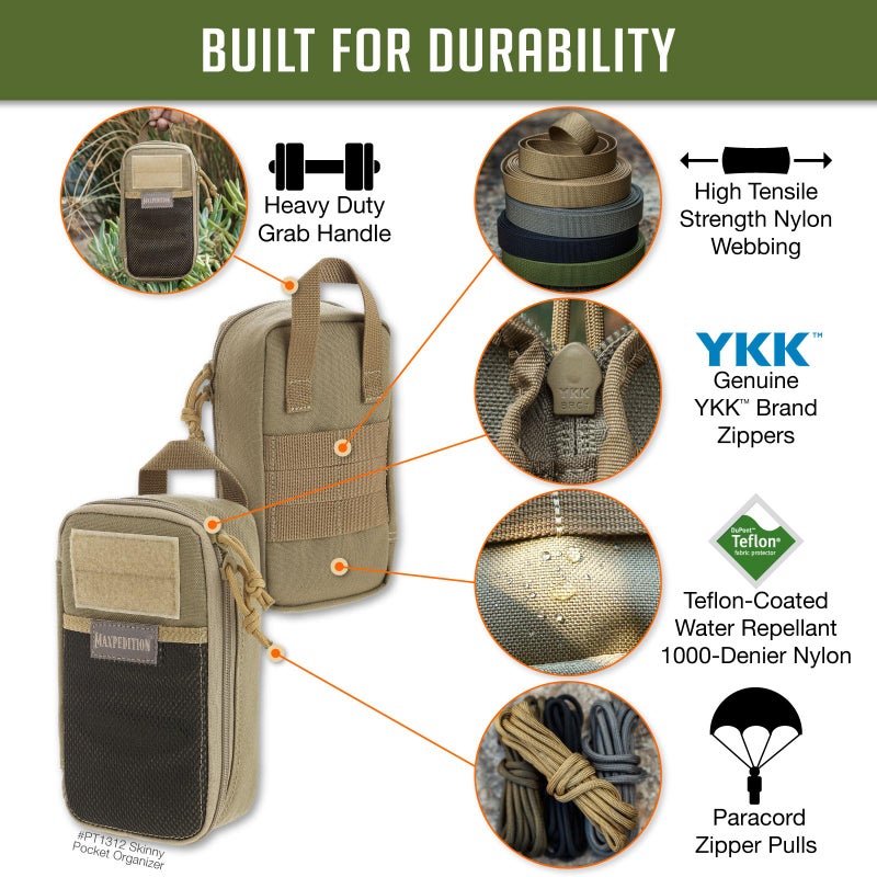 Maxpedition Skinny Pocket Organizer, Khaki - Image 4