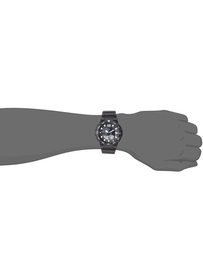 كاسيو ساعة يد رقمية وبعقارب مقاومة للماء طراز AEQ-100W-1AVDF - مقاس 53 مم - لون أسود رجال - Image 5