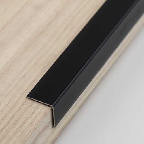 Coengwui Aluminum Corner Guards Peel and Stick LShaped Molding Trim for Wall Table Door Frame Protection and Decoration Matte Black 3Pcs x 29ft x 08in - Image 3