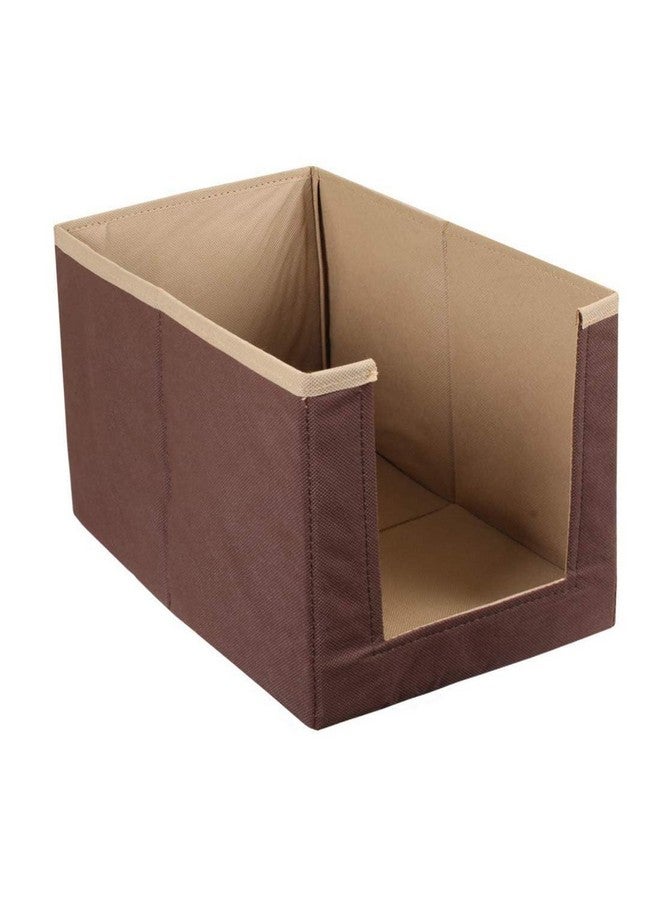NANDANI GARMENTS NANDANI GARMENTS Shirt Stacker for Wardrobe | Non-Woven Clothes Organizer Box for Shirts | Foldable Shirt Storage Organizer with Handle and Divider for Closet Shelf Storage (Set of 2, Brown) - Image 5