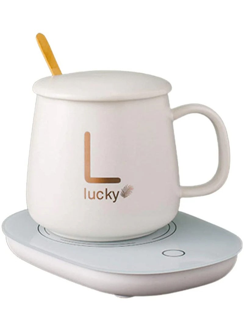 فيند جهاز تسخين كوب القهوة المحمول مع لوحة تسخين ووظيفة إيقاف التشغيل التلقائي للمشروبات الكهربائية لحفظ الكاكاو والشاي والحليب والماء والأبيض الدافئ - Image 1