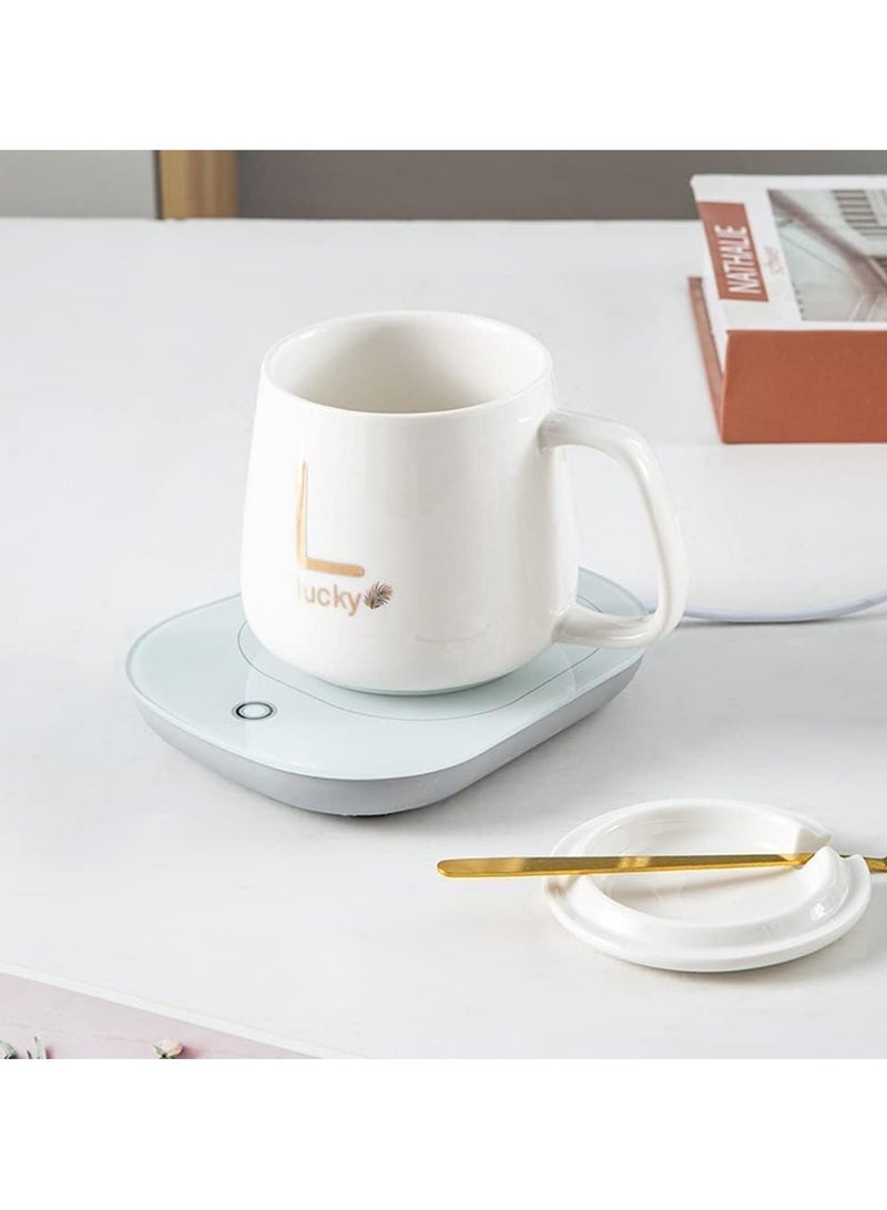 فيند جهاز تسخين كوب القهوة المحمول مع لوحة تسخين ووظيفة إيقاف التشغيل التلقائي للمشروبات الكهربائية لحفظ الكاكاو والشاي والحليب والماء والأبيض الدافئ - Image 4