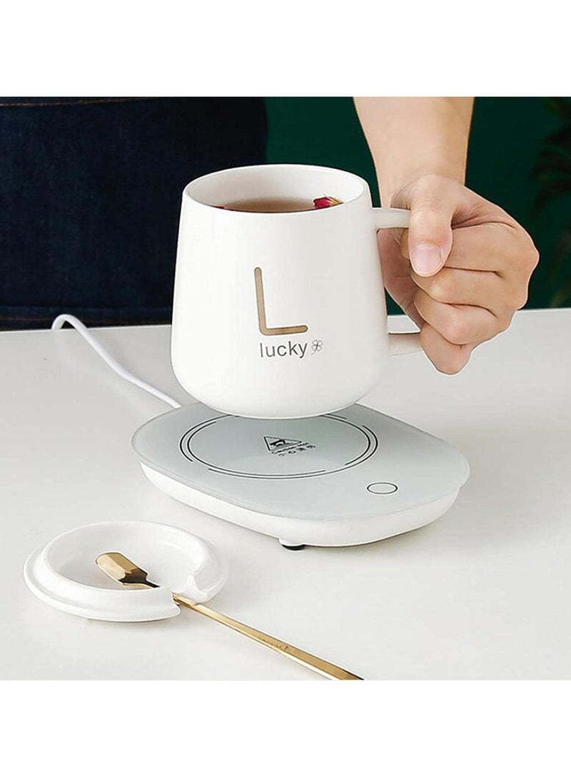 فيند جهاز تسخين كوب القهوة المحمول مع لوحة تسخين ووظيفة إيقاف التشغيل التلقائي للمشروبات الكهربائية لحفظ الكاكاو والشاي والحليب والماء والأبيض الدافئ - Image 5