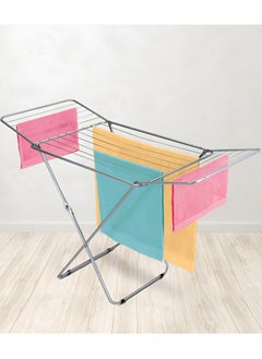 DRIZO Clothes Drying Stand with Adjustable Folding Wings Clothes Hanger Stand Drying Rack clothes rack, Clothes Rack for Drying Clothing, Cloth Drying Stand (Grey)  - Image 2