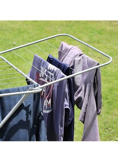 DRIZO Clothes Drying Stand with Adjustable Folding Wings Clothes Hanger Stand Drying Rack clothes rack, Clothes Rack for Drying Clothing, Cloth Drying Stand (Grey)  - Image 3