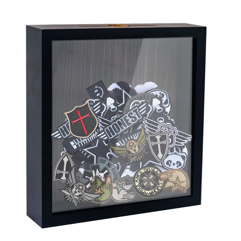 FramePro Ticket Shadow Box Top Loading Display Case Frame with Slot on Top  Customizable DIY Sweet Gift  Movie Travel Sporting Events Concert Ticket Stubs Drink Beer Caps- Memory Box  Black 8x8 - Image 5