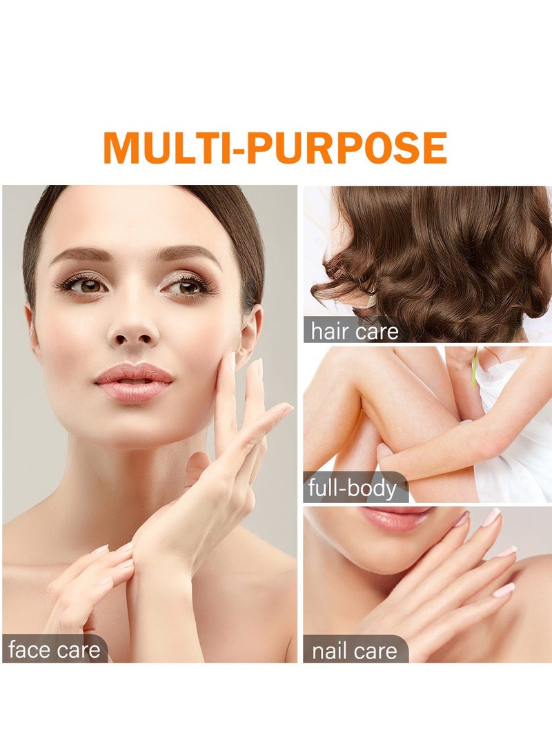 MOOYAM Turmeric Oil for Multi Purpose Lightening Anti Acne Anti Aging Moisturizing Oil Body Oil Face Hair Skin Body Care Nourish and Brighten Whitening Oil for All Skin Types - Image 3