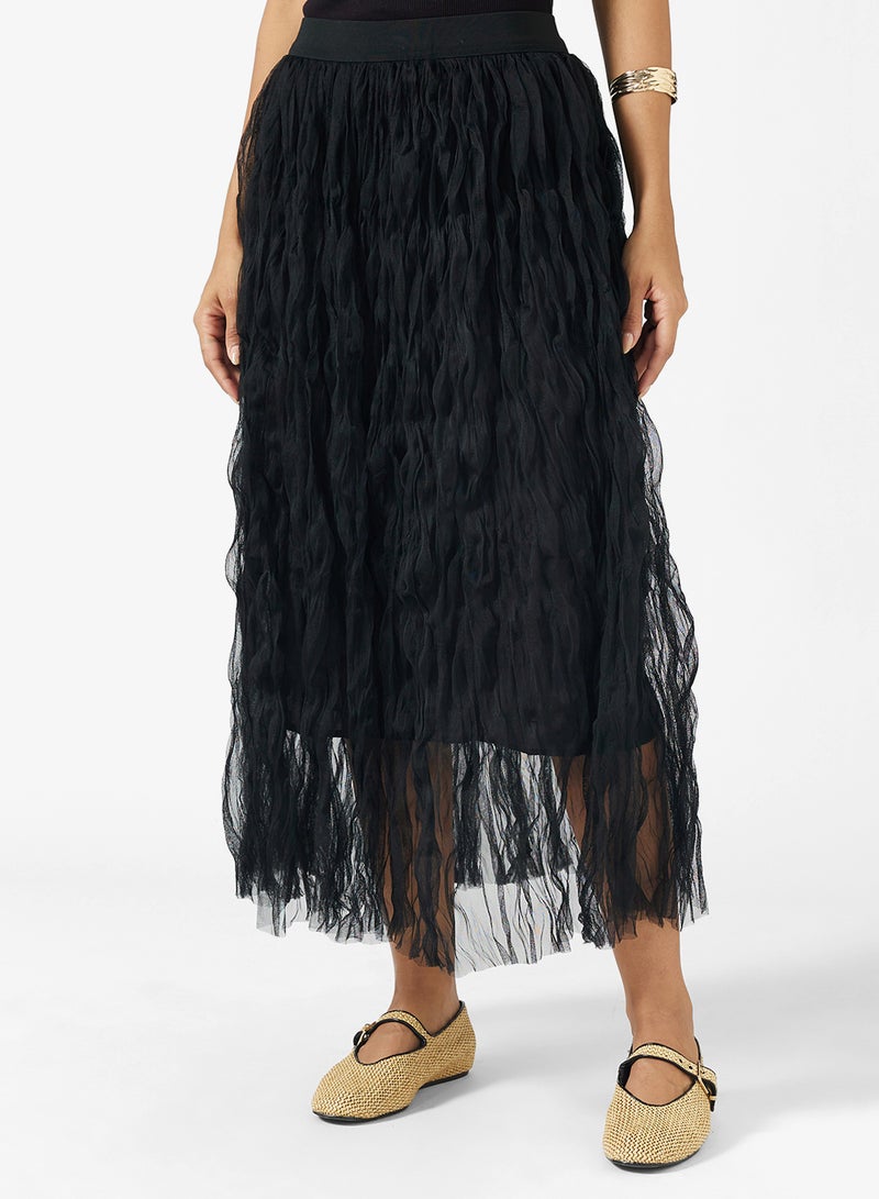 جينجر تنورة ميدي مجعدة - Image 1