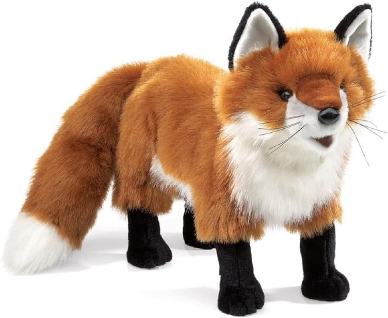 Folkmanis Red Fox Hand Puppet - Plush Animal Toy for Interactive Play - Image 1