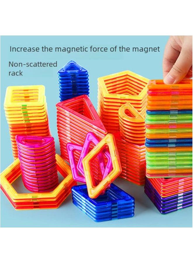 Magnetic Piece Building Blocks Children's Educational Early Education Toys Intelligence Development Changeable Assembly Set Wholesale-Color:46 Pure Box + Wheel - Image 3