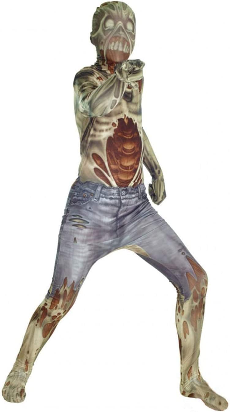 Morphsuits Kids Zombie Monster Costume - Large 4'-4'6 / 10-12 Years - Image 1
