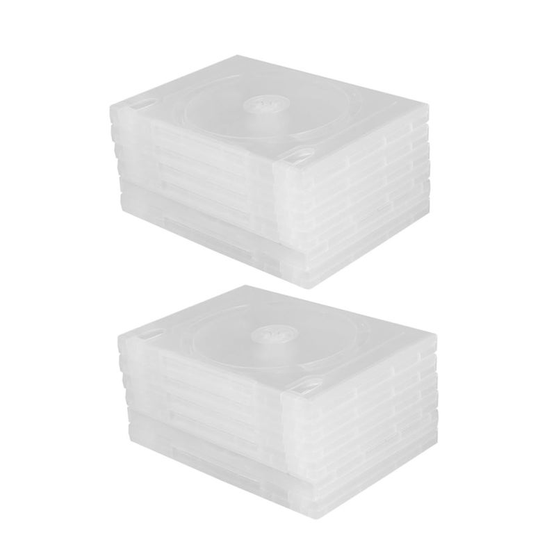 12 Pcs CD DVD Storage Case Box Lightweight Shockproof Portable Long Term Use - Image 2