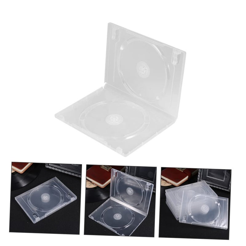 12 Pcs CD DVD Storage Case Box Lightweight Shockproof Portable Long Term Use - Image 4
