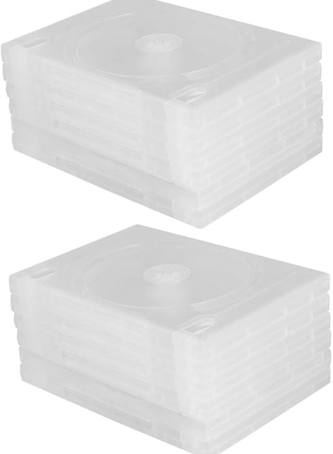 12 Pcs CD DVD Storage Case Box Lightweight Shockproof Portable Long Term Use - Image 1