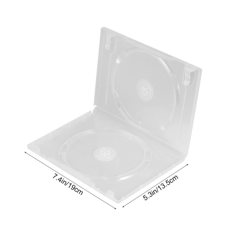 12 Pcs CD DVD Storage Case Box Lightweight Shockproof Portable Long Term Use - Image 3