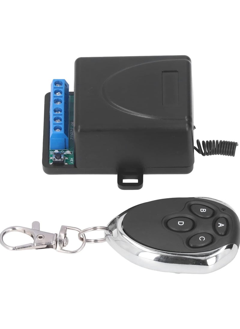 GGOOT - 433M 2 Channel Relay Module Switch Remote Control Transmitter Kit for Garage Door Opener Gate - Image 1