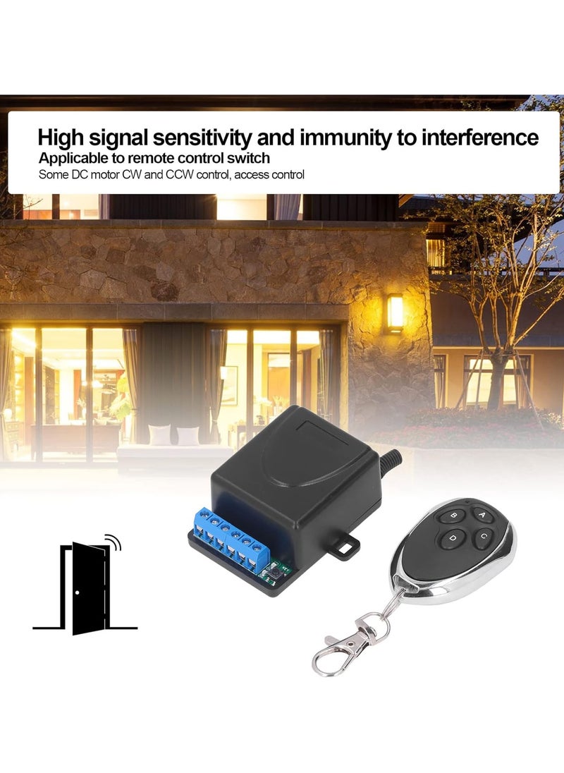 GGOOT - 433M 2 Channel Relay Module Switch Remote Control Transmitter Kit for Garage Door Opener Gate - Image 1