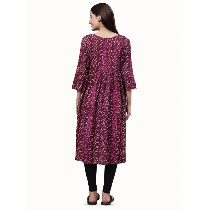 CEE 18 Women's Maternity Feeding Kurti with Zippers