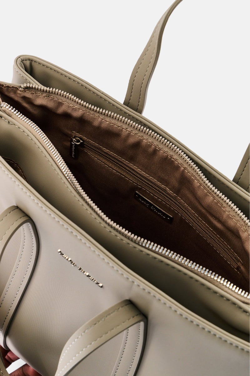 Kathy Ireland Women Brand Logo Handbag, Grey - Image 4