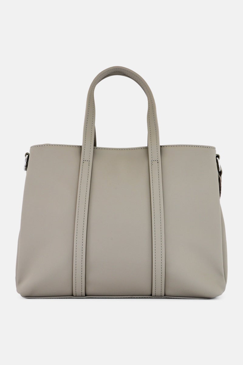 Kathy Ireland Women Brand Logo Handbag, Grey - Image 3