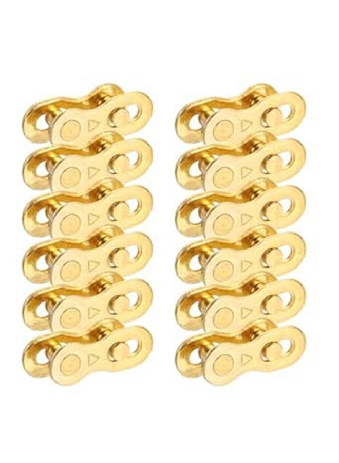 24 Pcs Gold Quick Release Bike Chain Linkers For 6 7 8 Speed Road Mountain Bike - Image 1