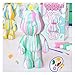Coniuty DIY Creative Blank Painting Fluid Bear Figure Kit Multicolor Mix Paint Design for Home Decoration Green Fluid Bear - Image 3