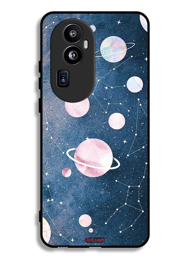 Tolwak Oppo Reno10 Pro (China) Protective Case Cover Space Art - Image 1