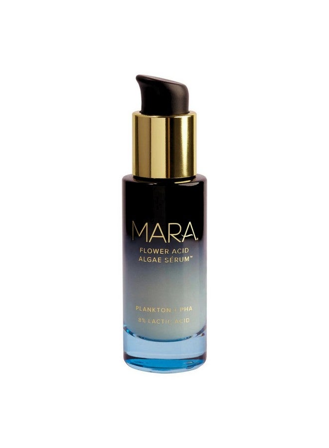 Mara Natural Plankton + Pha Flower Acid Algae Face Serum Nontoxic Plantbased Skin Care Exfoliate + Renews The Skin While Targeting Fine Line + Pores (1 Oz 30 Ml) - Image 1