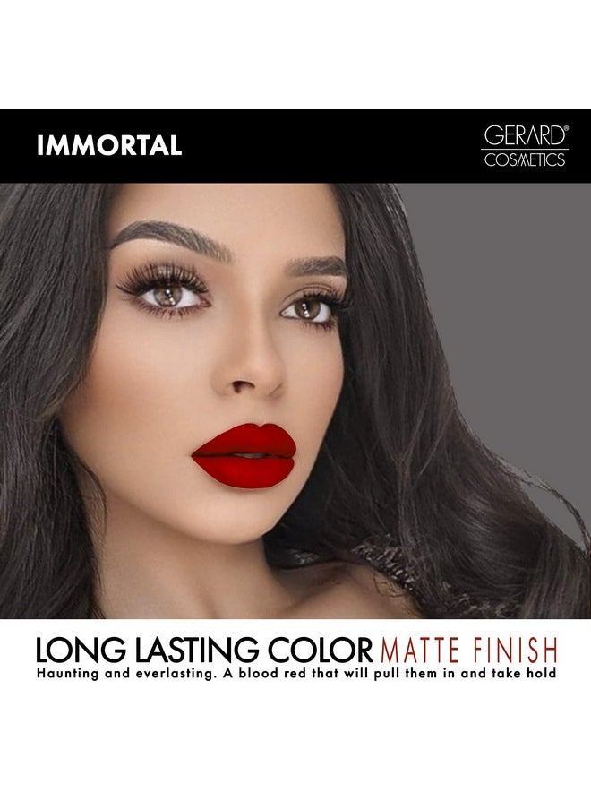 Gerard Cosmetics Hydra Matte Liquid Lipstick Nourishing Ingredients Moisturizes And Hydrates Lips Coats Lips With Smooth Metallic Color No Flaking Or Smudging Immortal 0.085 Oz  - Image 5
